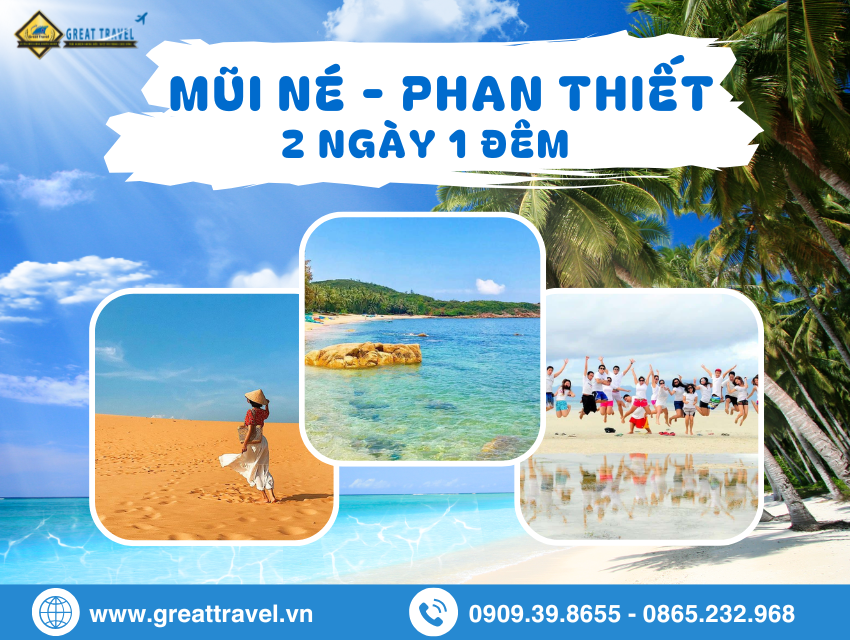 TOUR MŨI NÉ PHAN THIẾT 2N1Đ | TEAMBUILDING BIỂN – GALA DINNER – NGHỈ RESORT 3 SAO